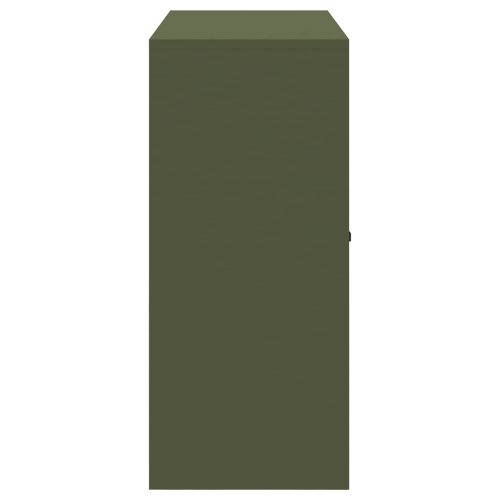 Шкаф за съхранение Маслинено зелено 90 x 40 x 90 cm Стомана