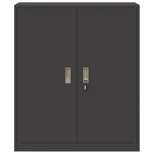 Шкаф за съхранение Черен 90 x 40 x 105 cm Стомана