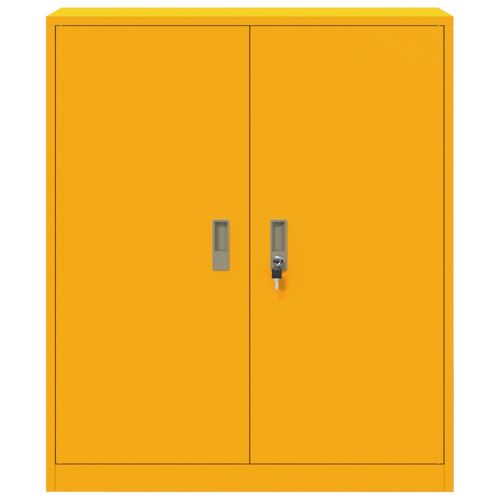 Шкаф за съхранение Горчично жълто 90 x 40 x 105 cm