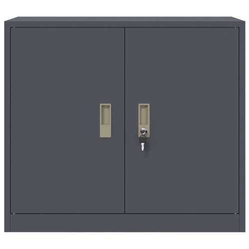 Шкаф за съхранение Антрацит 80 x 40 x 70 см Стомана