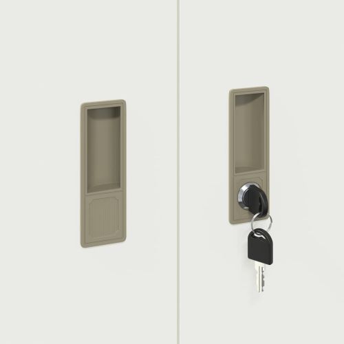 Шкаф за съхранение Бял 80 x 40 x 70 см Стомана