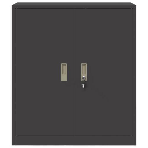 Шкаф за съхранение със съхранение Черно 80 х 40 х 90 см