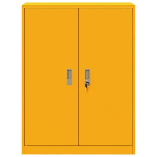 Шкаф за съхранение Горчично жълто 80 x 40 x 105 см