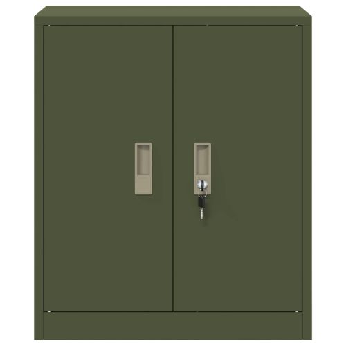 Шкаф за съхранение Маслинено зелено 60 x 40 x 70 см