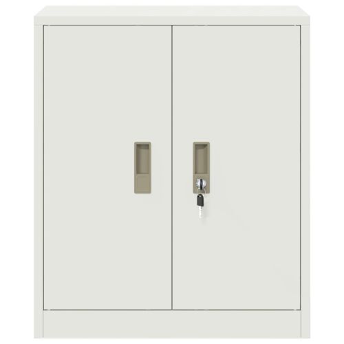 Шкаф за съхранение Бял 60 x 40 x 70 см Стомана