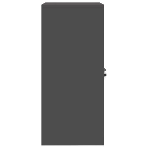 Шкаф за съхранение Черен 60 x 40 x 90 cm Стомана