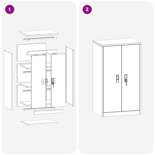 Шкаф за съхранение Маслинено зелено 60 x 40 x 105 см Стомана