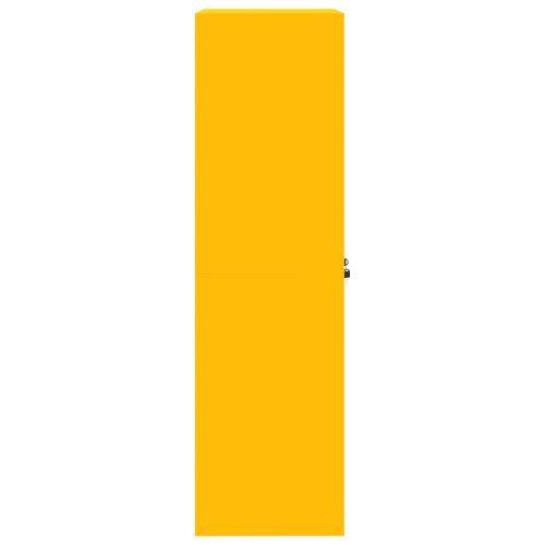 Шкаф за съхранение Горчично жълто 60 x 40 x 140 cm Стомана