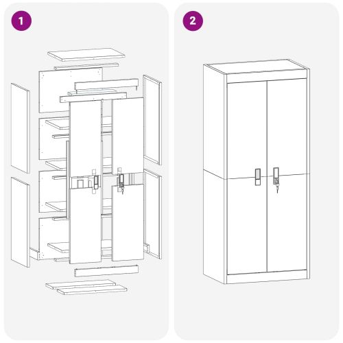 Шкаф за съхранение Маслинено зелено 60 x 40 x 140 cm