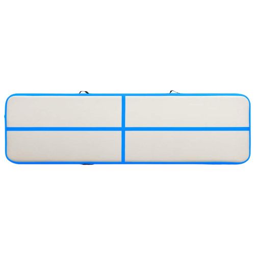 Надуваем дюшек за гимнастика с помпа, 600x100x15 см, PVC, син