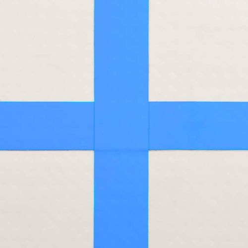 Надуваем дюшек за гимнастика с помпа, 600x100x15 см, PVC, син