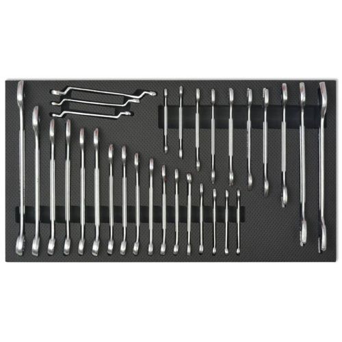 Количка за инструменти с 1125 инструмента, стомана, червена