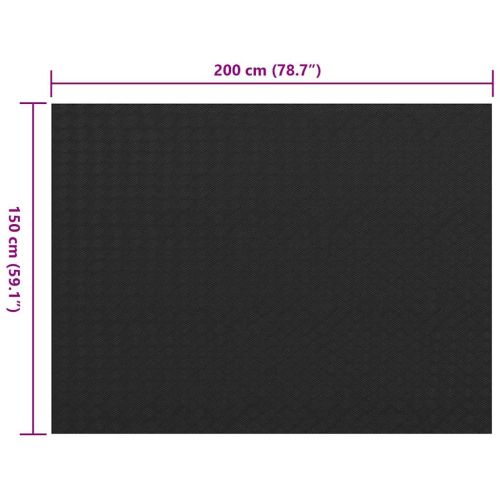 Гумена настилка против хлъзгане, 1,5x2 м, 3 мм, рифел