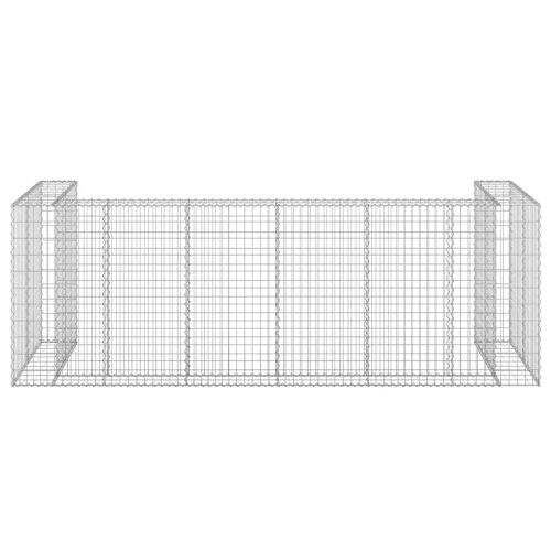 Габионна стена за контейнери поцинкована стомана 325x100x110 см