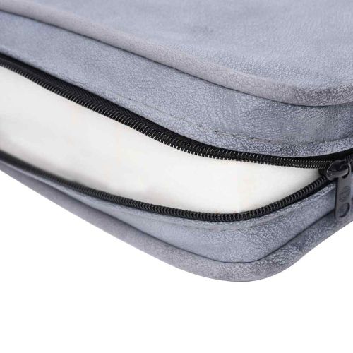 Кучешки диван, сив, 57x34x36 см, плюш