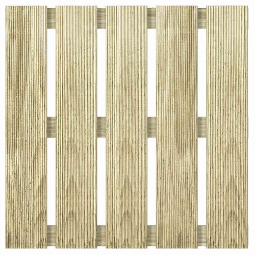 24 бр декинг плочки, 50x50 см, дърво, зелени