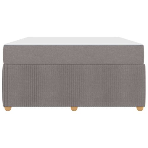 Рамка за легло с матрак Таупе 160 x 200 cm текстил