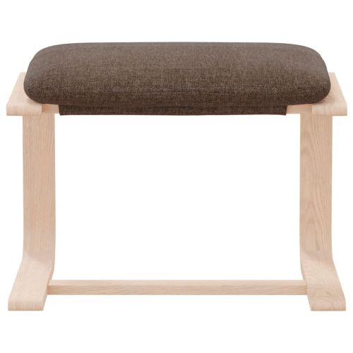 Табуретка, тъмнокафява, 51x41x40 см, текстил