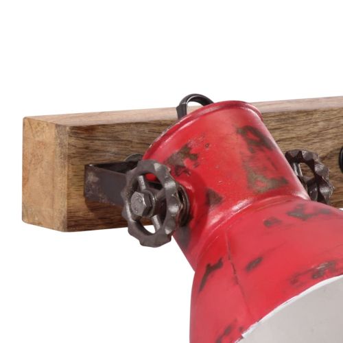 Стенна лампа 25 W състарено червено 65x25 см E27