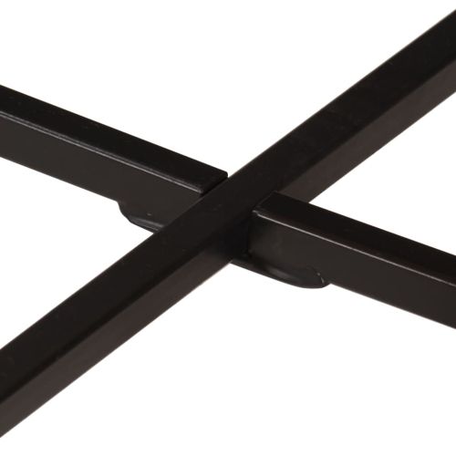 Маса за кафе 54x54x35 см манго масив и желязо