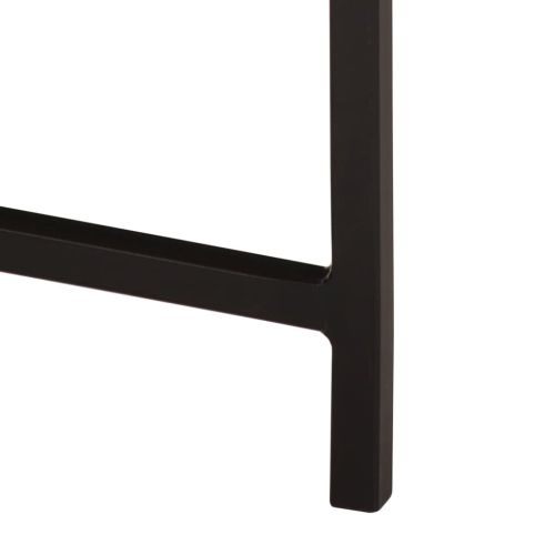 Маса за кафе 54x54x35 см манго масив и желязо