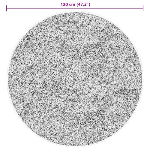 Килими за помещение Кръгла HUARTE Кафяво Ø 120 СМ Полиестер