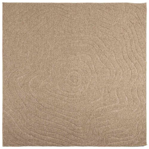 Килими за помещение Муаре Квадратна Естествен 240 x 240 cm