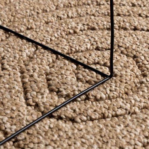 Килими за помещение Муаре Кръгла Естествен Ø 200 СМ