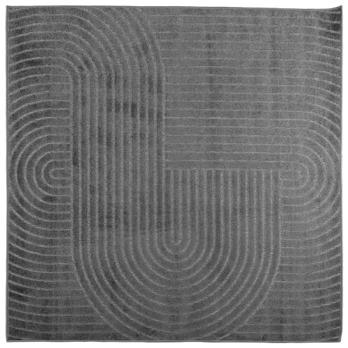 Килими за помещение Квадратна Антрацит 120 x 120 cm