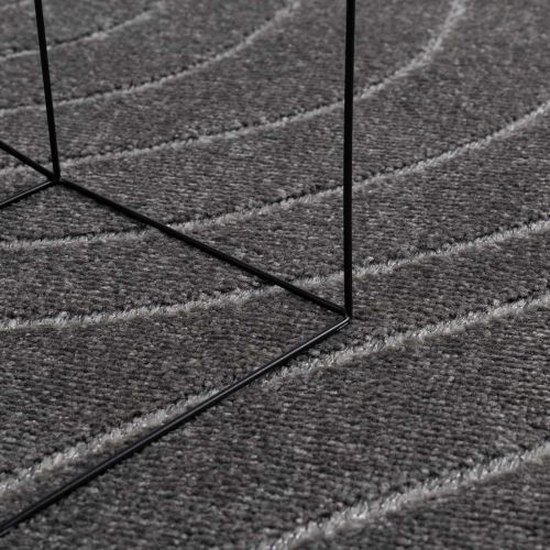 Килими за помещение Правоъгълна Антрацит 200 x 140 cm
