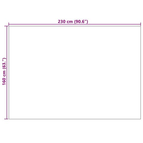 Килими за помещение HUARTE Антрацит 230 x 160 см Полиестер