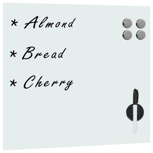 Магнитна дъска за стенен монтаж, стъкло, 50x50 см