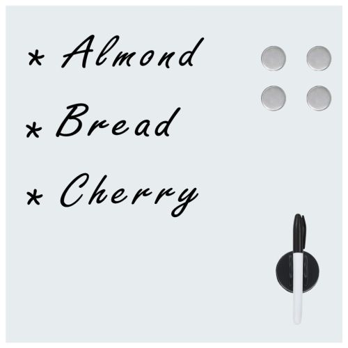 Магнитна дъска за стенен монтаж, стъкло, 50x50 см