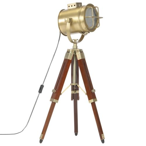 Подова лампа тринога, масивно мангово дърво, 69 см