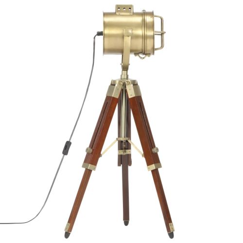 Подова лампа тринога, масивно мангово дърво, 69 см
