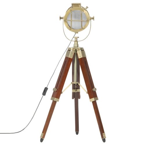 Подова лампа тринога, масивно мангово дърво, 69 см