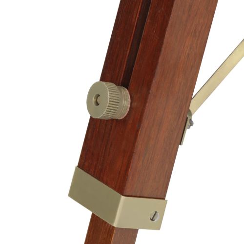 Подова лампа тринога, масивно мангово дърво, 69 см