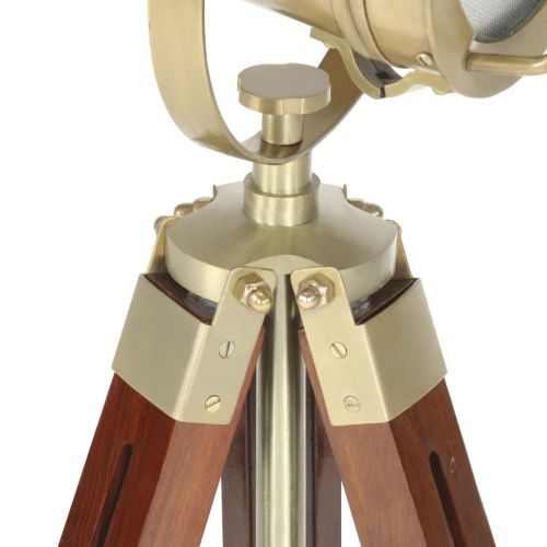 Подова лампа тринога, масивно мангово дърво, 69 см