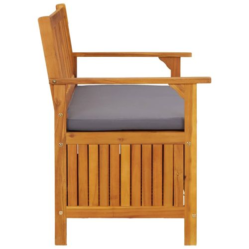 Градинска пейка за съхранение, 120 cм, акация масив