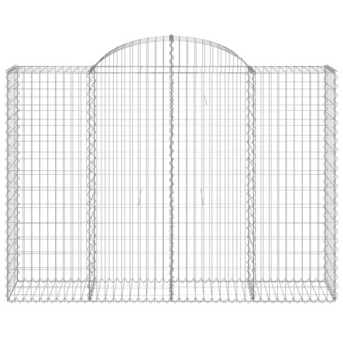 Габионни кошници арка 5 бр 200x50x140/160 см поцинковано желязо