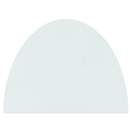 Стъклена плоча за камина полукръгла 800x600 мм