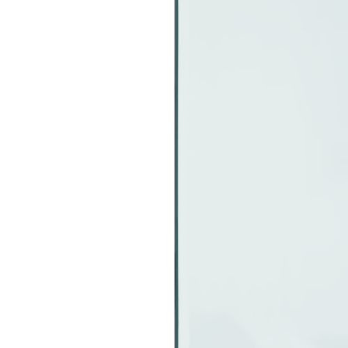 Стъклена подложка за камина, правоъгълна, 120x50 см