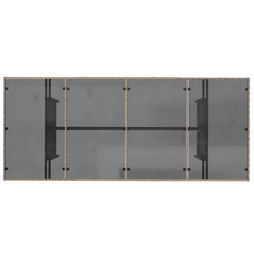 Комплект за хранене в градината 9 pcs Бежово полиратан