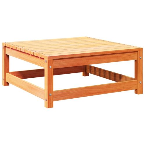 Градински комплект диван от 9 части, восъчнокафяв, бор масив