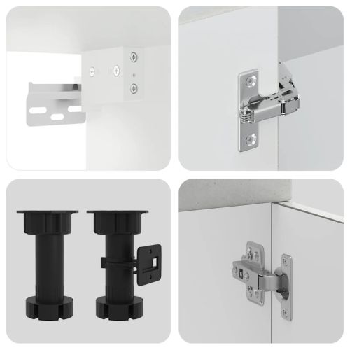 Комплект кухненски шкафове от 7 части Kalmar, инженерно дърво