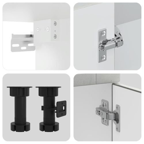 Комплект кухненски шкафове от 8 части Kalmar, инженерно дърво