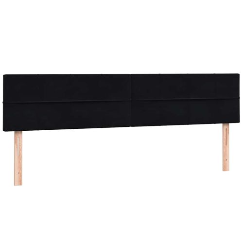 Box Spring легло с матраци Black 180x210 cm Velvet
