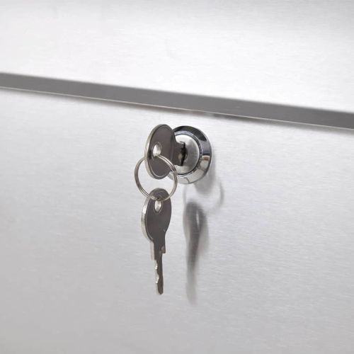 Двойна пощенска кутия на стойка, неръждаема стомана