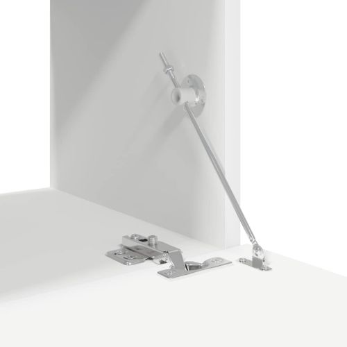 Комплект ТВ шкафове от 8 части, бял, инженерно дърво