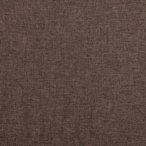 Затъмняващи завеси имитация лен с отвори 2 бр таупе 140x245 см